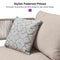 PURPLE LEAF Melben Patio Conversation Set Light Grey Outdoor Aluminum Modern Wicker Sofa Chairs Sets for Balcony Yard Porch