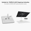 PURPLE LEAF OPEN BOX White Patio Cantilever Umbrella Base ZY02XBBS