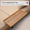 PURPLE LEAF Sicilia L-Shaped Modular Outdoor Sectional with Sunbrella Khaki Cushions Flexible Layout for Poolside Casual Lounge