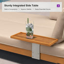 PURPLE LEAF Sicilia L-Shaped Modular Outdoor Sectional with Sunbrella Khaki Cushions Flexible Layout for Poolside Casual Lounge