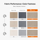 Clearance - PURPLE LEAF OPEN BOX SUNBRELLA Cantilever Umbrella Grey Aluminum Patio Umbrella