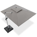 Clearance - PURPLE LEAF OPEN BOX Premium Patio Umbrella Classic SUNBRELLA Cantilever Umbrellas