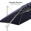 PURPLE LEAF Outdoor Patio Umbrella with Base, Best White Cantilever Umbrellas