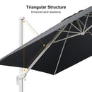 PURPLE LEAF Outdoor Patio Umbrella with Base, Best White Cantilever Umbrellas