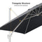 PURPLE LEAF Outdoor Patio Umbrella with Base, Best White Cantilever Umbrellas