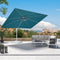 PURPLE LEAF Outdoor Patio Umbrella with Base, Best White Cantilever Umbrellas