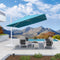 PURPLE LEAF Outdoor Patio Umbrella with Base, Best White Cantilever Umbrellas