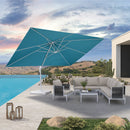 PURPLE LEAF Outdoor Patio Umbrella with Base, Best White Cantilever Umbrellas