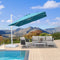 PURPLE LEAF Outdoor Patio Umbrella with Base, Best White Cantilever Umbrellas