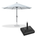 PURPLE LEAF Aluminum Patio Table Umbrella Heavy Duty Market Umbrella with Base