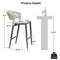 PURPLE LEAF Counter Height Bar Stool Set of 2 Outdoor Stool Chair with Footrest Patio Bar Height Stools Rattan Barstools for Outdoor or Indoor