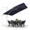 Clearance - PURPLE LEAF OPEN BOX White Outdoor Economical Patio Umbrellas