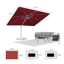 PURPLE LEAF White Outdoor Patio Umbrella Economical Large Patio Umbrellas