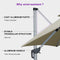 PURPLE LEAF Premium Patio Umbrella Classic SUNBRELLA Cantilever Umbrellas
