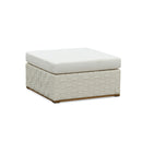 PURPLE LEAF Griffin White Patio Conversation Set Modular Sectional Sofa Components