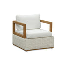 PURPLE LEAF Griffin White Patio Conversation Set Modular Sectional Sofa Components