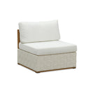 PURPLE LEAF Griffin White Patio Conversation Set Modular Sectional Sofa Components