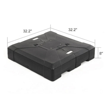 100 pound patio umbrella base PGGP Heavy Duty with Wheels, Max 100lb Fillable Umbrella Stand When preparing your outdoor patio space for a great gathering of people Mondawe 100 lbs. Heavy-Duty Plastic