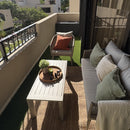 PURPLE LEAF Liviah 4-Piece Patio Conversation Set with Wicker Chairs and Cushions Sofa for Garden