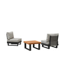 PURPLE LEAF Milan Modular Outdoor Sectional with Olefin Cushions and Slot-In Backrests for Porch Backyard