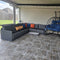 PURPLE LEAF Sanori  Patio Conversation Set with  Grey Ottoman and Cushion Patio Sofas Sectional Set for Poolside Graden