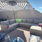 PURPLE LEAF Sanori  Patio Conversation Set with  Beige Ottoman and Cushion Patio Sofas Sectional Set for Backyard Porch