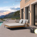 PURPLE LEAF Sicilia Classical Modular Outdoor Sectional with Oatmeal Greige Cushions Flexible Layout for Commercial Spaces