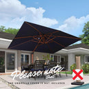 Clearance - PURPLE LEAF OPEN BOX Rectangular Patio Cantilever Umbrella