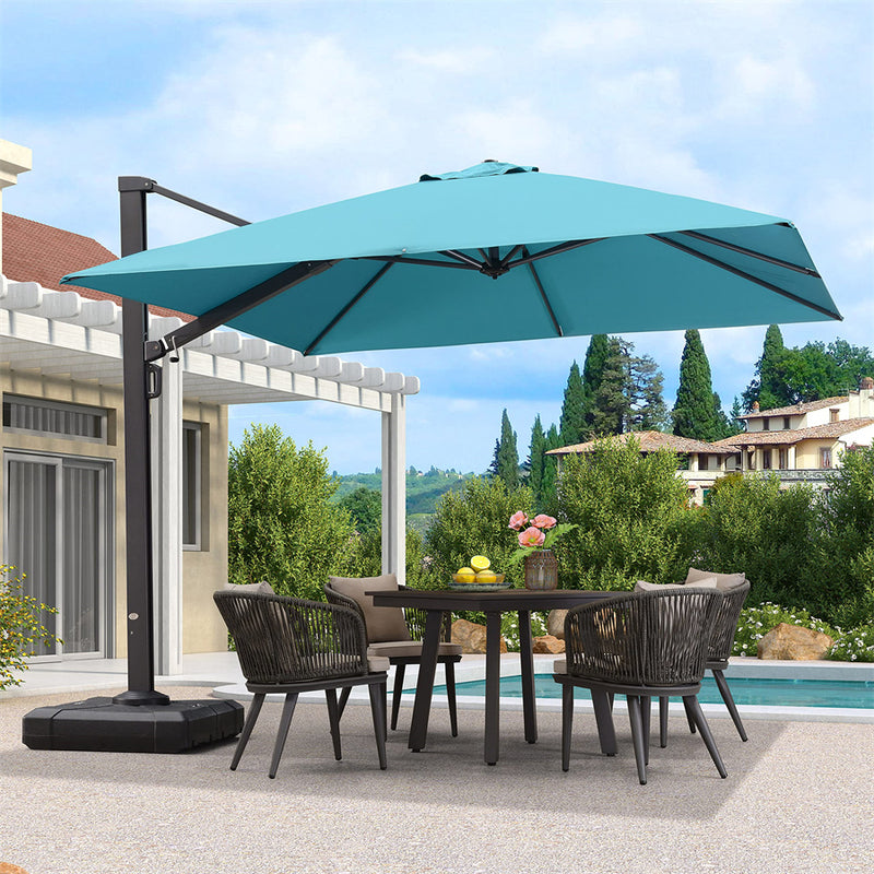 large rectangular cantilever patio umbrellas