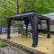 PURPLE LEAF PATIO Outdoor Hardtop Gazebo For Garden Bronze Double Roof Aluminum Frame Pavilion