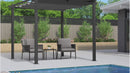 PURPLE LEAF Outdoor Retractable Pergola with Sun Shade Canopy