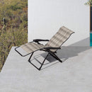 Clearance - PURPLE LEAF Outdoor Patio Recliner Chair Zero Gravity Folding Chair - Purple Leaf Garden