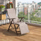 Clearance - PURPLE LEAF Outdoor Patio Recliner Chair Zero Gravity Folding Chair - Purple Leaf Garden
