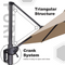 PURPLE LEAF Rectangle 8 / 9 / 10 / 9 x 11 / 10 x13 ft  Patio Economical Umbrella