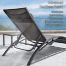 OPEN BOX I PURPLE LEAF Patio Chaise Lounge Set Outdoor Beach Pool Sunbathing Lawn Lounger Recliner Chair Outside Chairs with Side Table Included - Purple Leaf Garden