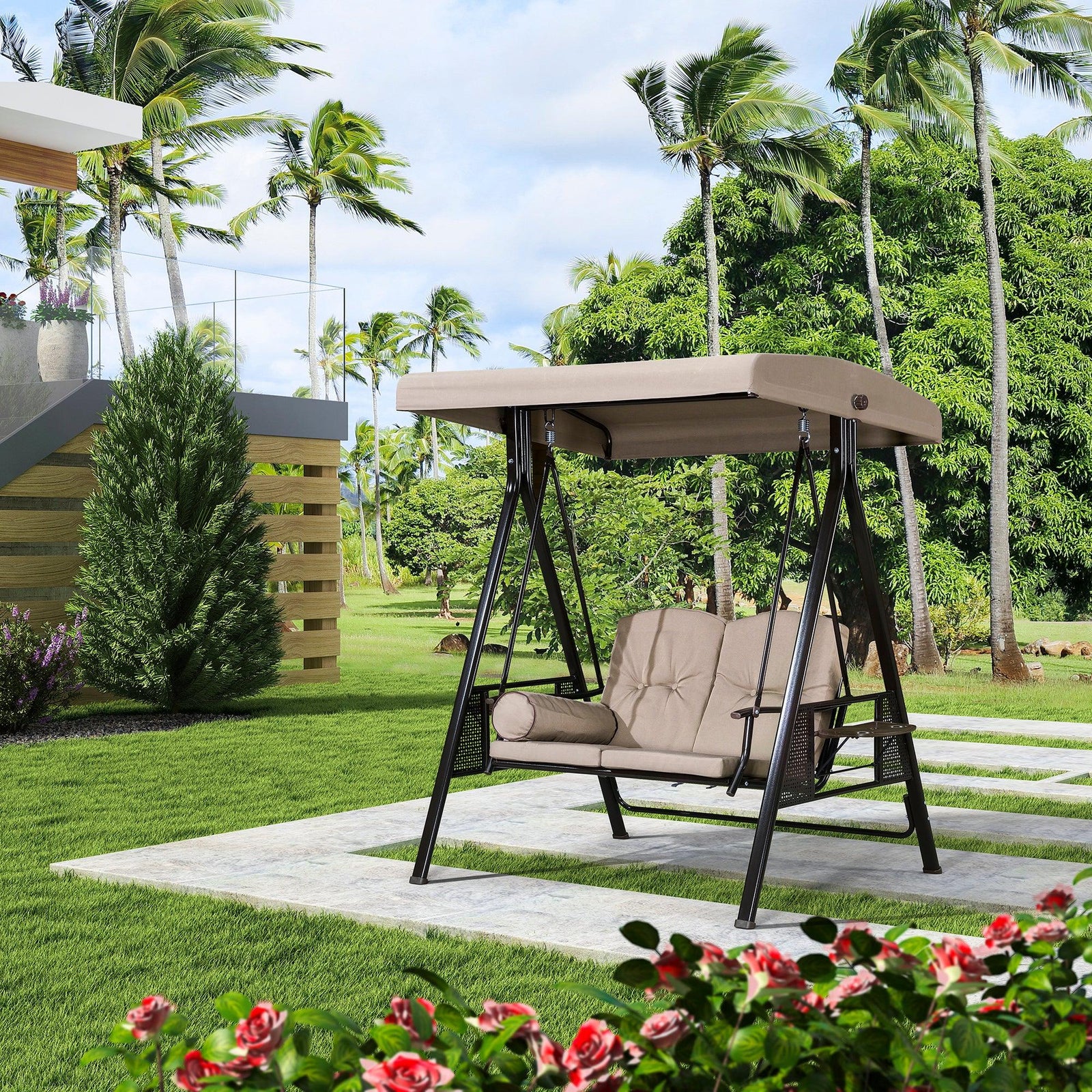 Loveseats - Outdoor Swing Chair | Purple Leaf