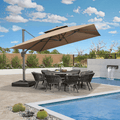 PURPLELEAF patio umbrella Beige/10'×10’