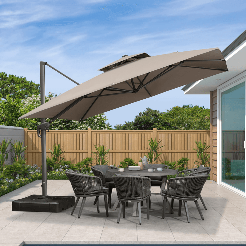 PURPLELEAF patio umbrella Beige/10'×10’