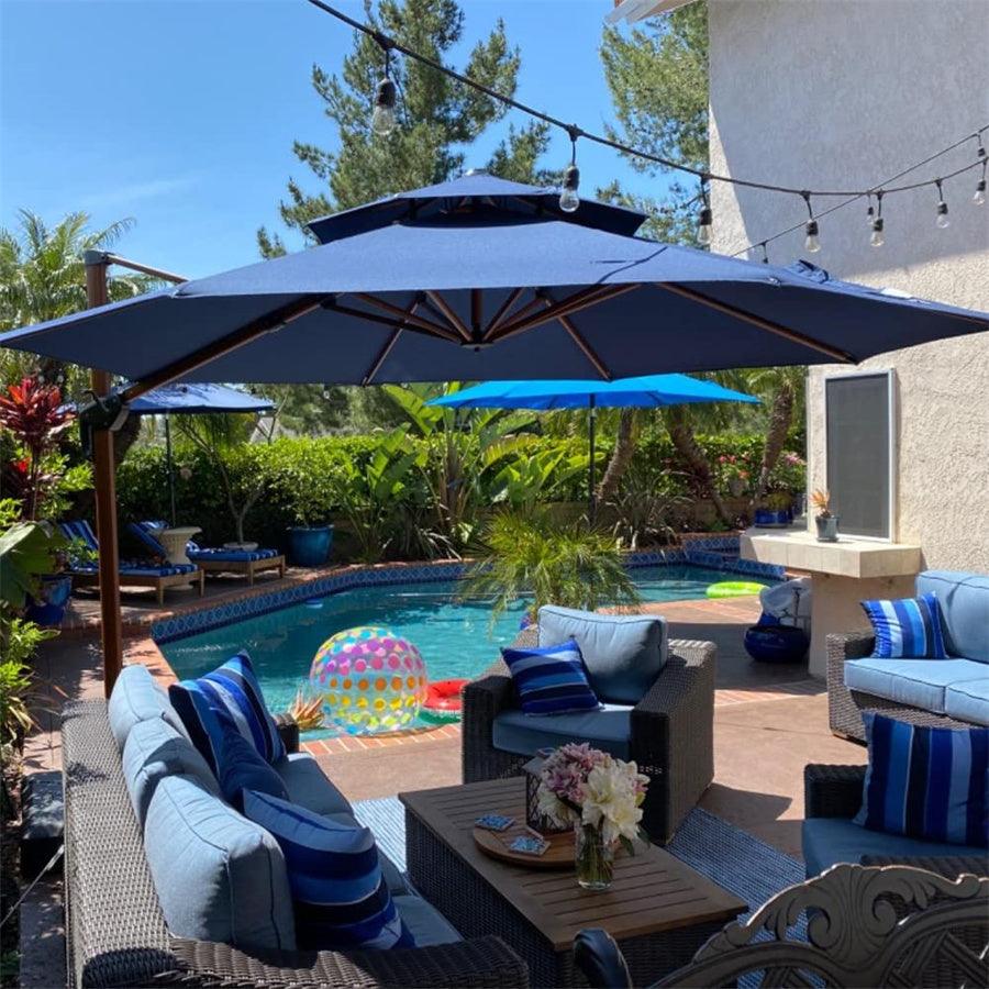 sunbrella patio umbrella for poolside