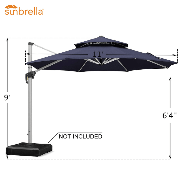 sunbrella umbrella 10 ft