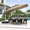 PURPLELEAF patio umbrella Beige/9'×9’