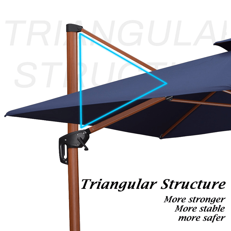 rectangle cantilever patio umbrella
