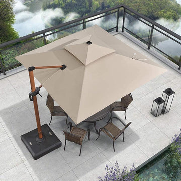 black and cream striped patio umbrella allen + roth 9-ft Aluminum Black Auto-tilt Market Patio Umbrella  USA38A278ZT-LS-C at Lowes.com