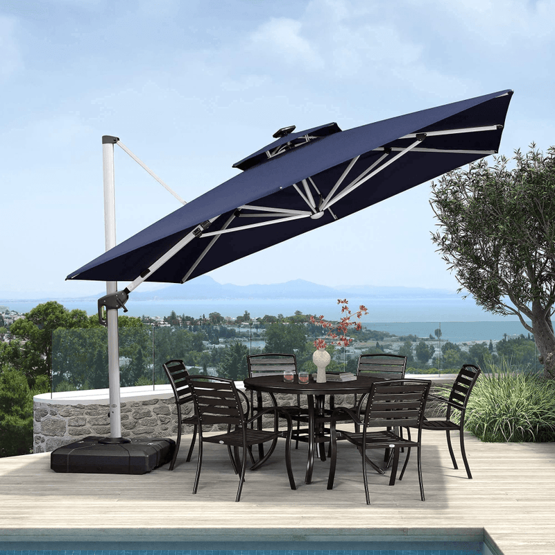 tilt patio umbrella with base