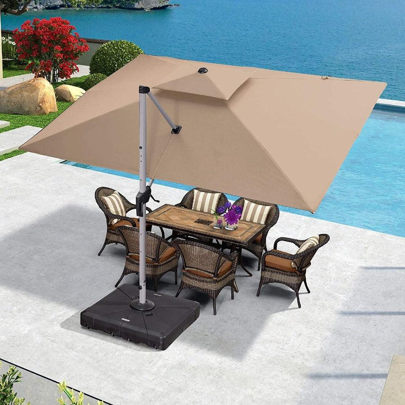PURPLELEAF patio umbrella Beige/9'×11’