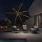 PURPLELEAF patio umbrella Navy Blue/LED+Swivel