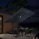 PURPLE LEAF LED Economical 10 ft Outdoor Umbrellas - Purple Leaf Garden