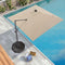 PURPLELEAF patio umbrella Beige/LED+Swivel