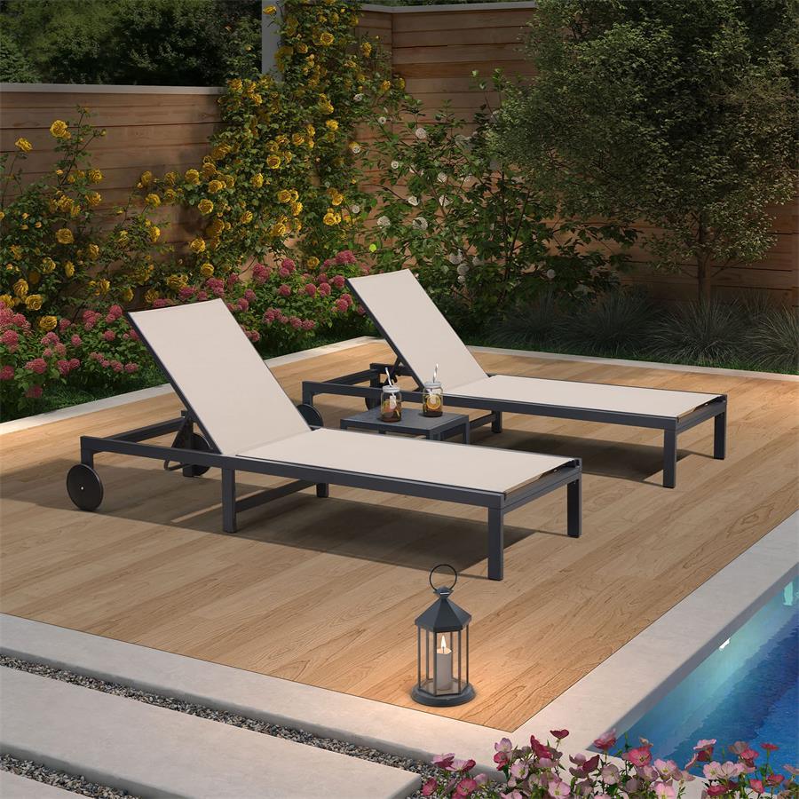 reclining outdoor chaise lounge