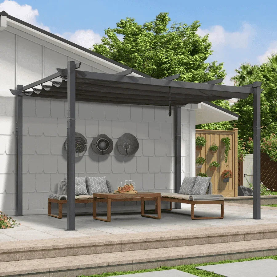 pergola tenten Retractable Pergola with Canopy